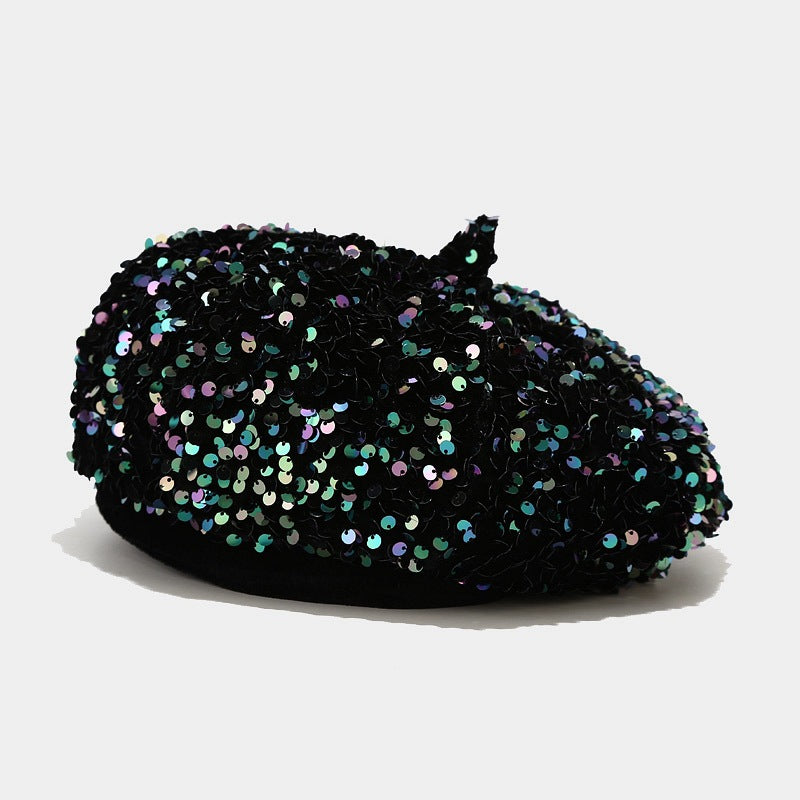 Wholesale Autumn Winter New Sequin Beret